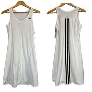 NEW Adidas Performance Clima365 Tennis Dress Womens Small White Sporty Athletic